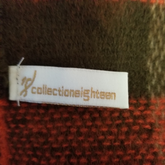 Collectioneighteen Plaid Pumpkin Spice Scarf - Picture 6 of 6